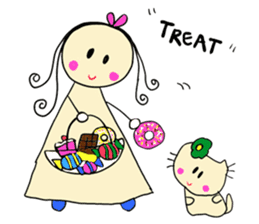 Dinkyneko & Friends #7 Autumn &Halloween sticker #13165523