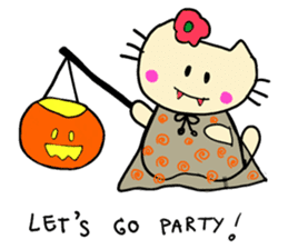 Dinkyneko & Friends #7 Autumn &Halloween sticker #13165530