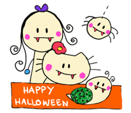 Dinkyneko & Friends #7 Autumn &Halloween sticker #13165531