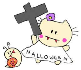 Dinkyneko & Friends #7 Autumn &Halloween sticker #13165532
