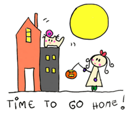 Dinkyneko & Friends #7 Autumn &Halloween sticker #13165539