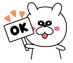 White rabbit Everyday life sticker #13165987