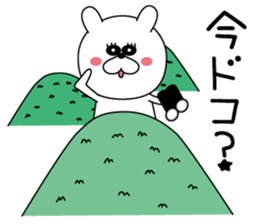 White rabbit Everyday life sticker #13166002