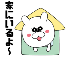 White rabbit Everyday life sticker #13166003