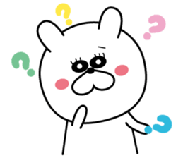 White rabbit Everyday life sticker #13166004