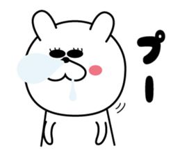 White rabbit Everyday life sticker #13166007