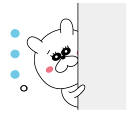 White rabbit Everyday life sticker #13166011
