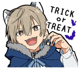 Halloween costume boy sticker #13166310