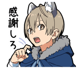 Halloween costume boy sticker #13166311