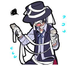 Halloween costume boy sticker #13166331