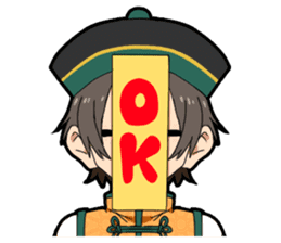Halloween costume boy sticker #13166336