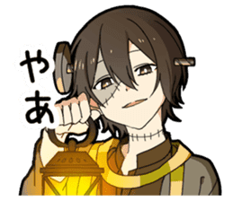 Halloween costume boy sticker #13166339