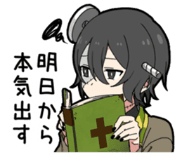 Halloween costume boy sticker #13166341