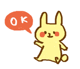 carefree usa-chan sticker #13166486