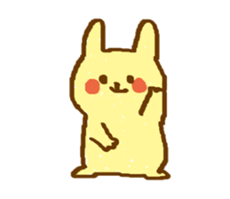 carefree usa-chan sticker #13166493