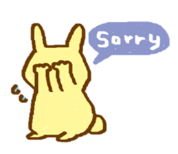 carefree usa-chan sticker #13166508