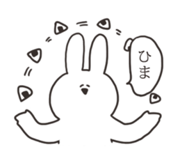 The rabbit which answers languidly sticker #13166658