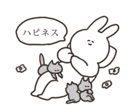 The rabbit which answers languidly sticker #13166677