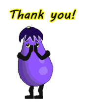 eggplant and tomato(Animated Stickers) sticker #13166731