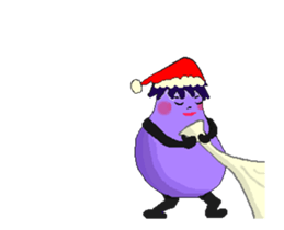 eggplant and tomato(Animated Stickers) sticker #13166734