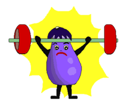 eggplant and tomato(Animated Stickers) sticker #13166740