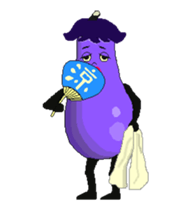 eggplant and tomato(Animated Stickers) sticker #13166745