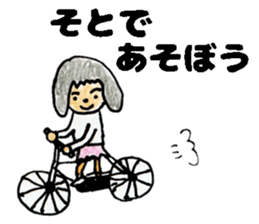 primary school girl Sticker sticker #13167251