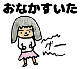 primary school girl Sticker sticker #13167262