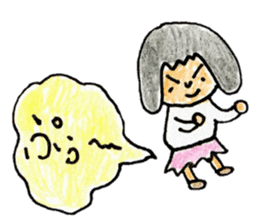 primary school girl Sticker sticker #13167268