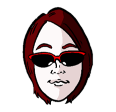 Sunglasses corps sticker #13167420