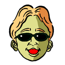 Sunglasses corps sticker #13167433