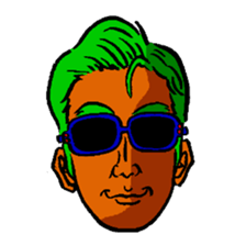 Sunglasses corps sticker #13167440