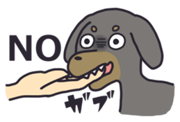 Slightly impertinent dog sticker #13167659