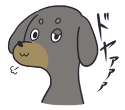 Slightly impertinent dog sticker #13167677