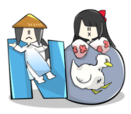 Vietnamese girl and Japanese girl sticker #13167957