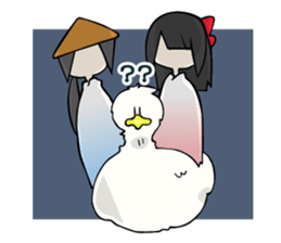 Vietnamese girl and Japanese girl sticker #13167961