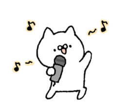 Cat and the bear and the rabbit sticker #13168839