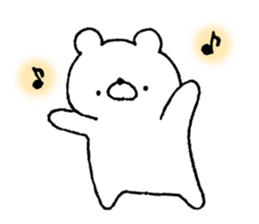 Cat and the bear and the rabbit sticker #13168841