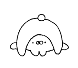 Cat and the bear and the rabbit sticker #13168844