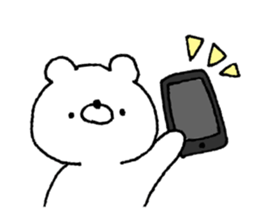 Cat and the bear and the rabbit sticker #13168846