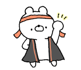 Cat and the bear and the rabbit sticker #13168851