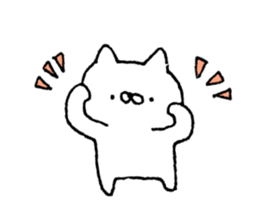 Cat and the bear and the rabbit sticker #13168852