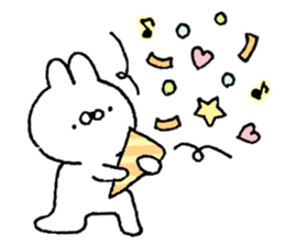 Cat and the bear and the rabbit sticker #13168854