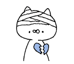 Cat and the bear and the rabbit sticker #13168860