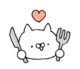 Cat and the bear and the rabbit sticker #13168862