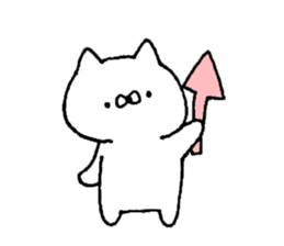 Cat and the bear and the rabbit sticker #13168871