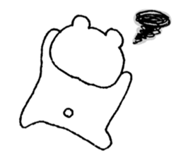 Cat and the bear and the rabbit sticker #13168873