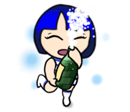 Okappa girl Kato ver.cosplay sticker #13169893