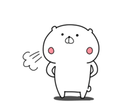 Feel free use polar bear Sticker sticker #13170022