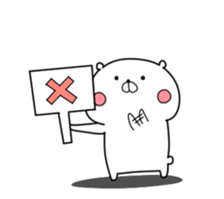 Feel free use polar bear Sticker sticker #13170042